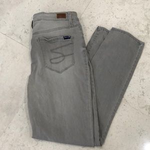 Grey slim straight jeans Seven7